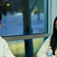 International Anchor Allies Winter 2026 First Mixer - 2 students in a picture